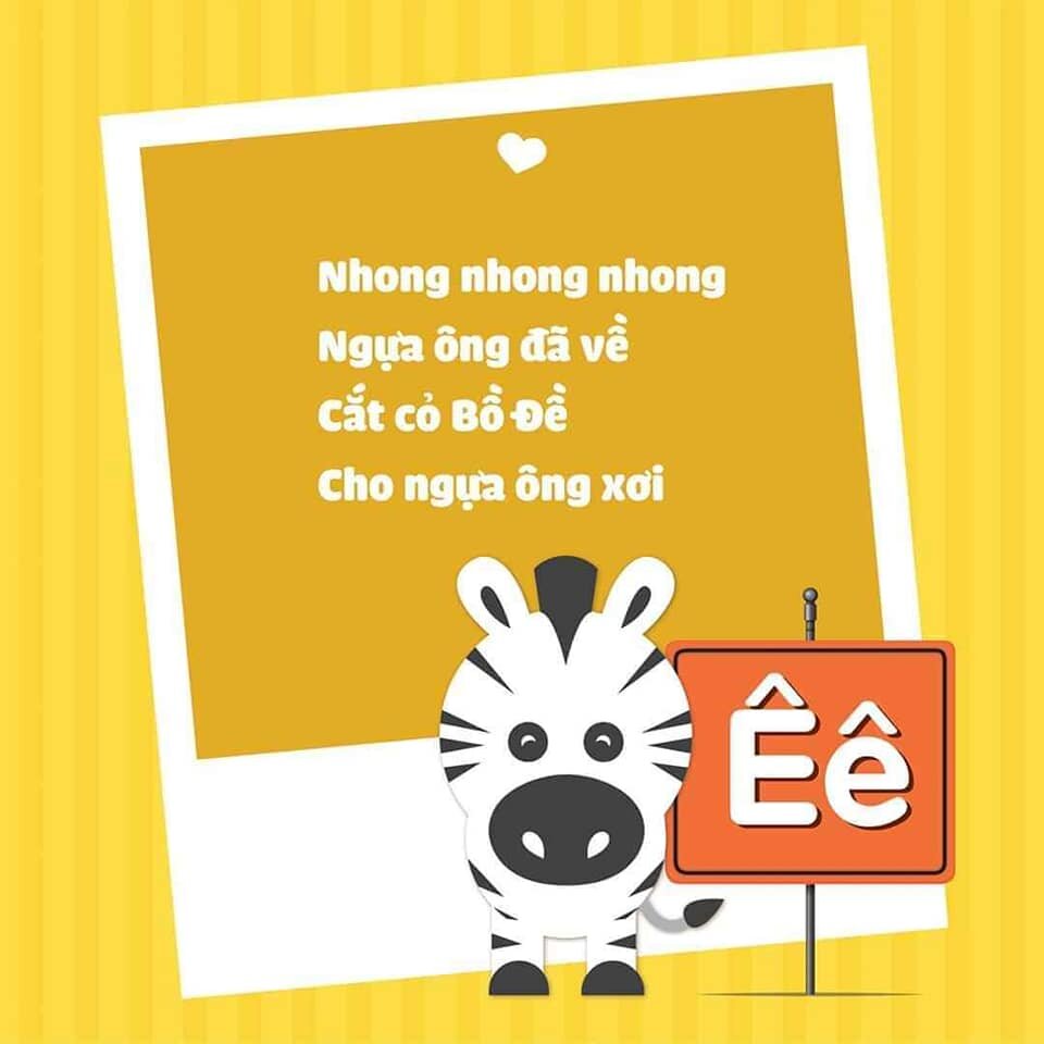 Học chữ cái qua thơ