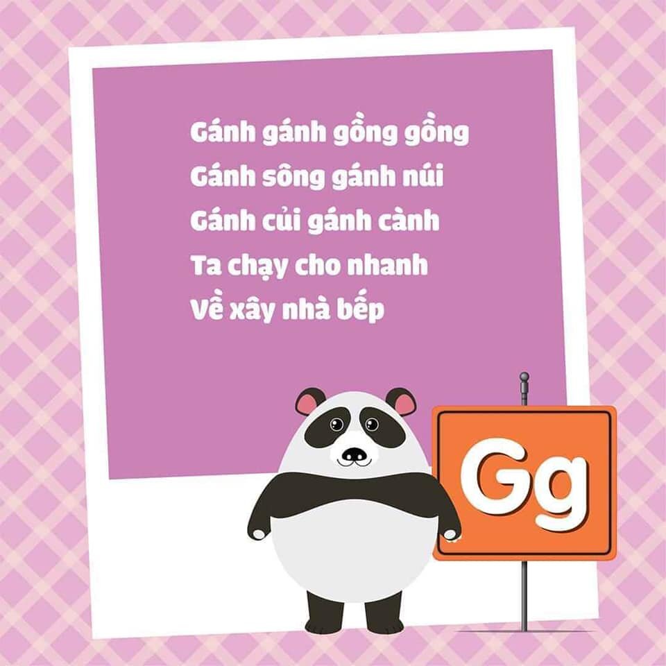 Học chữ cái qua thơ