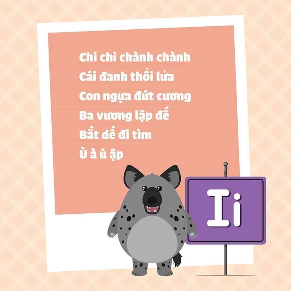 Học chữ cái qua thơ