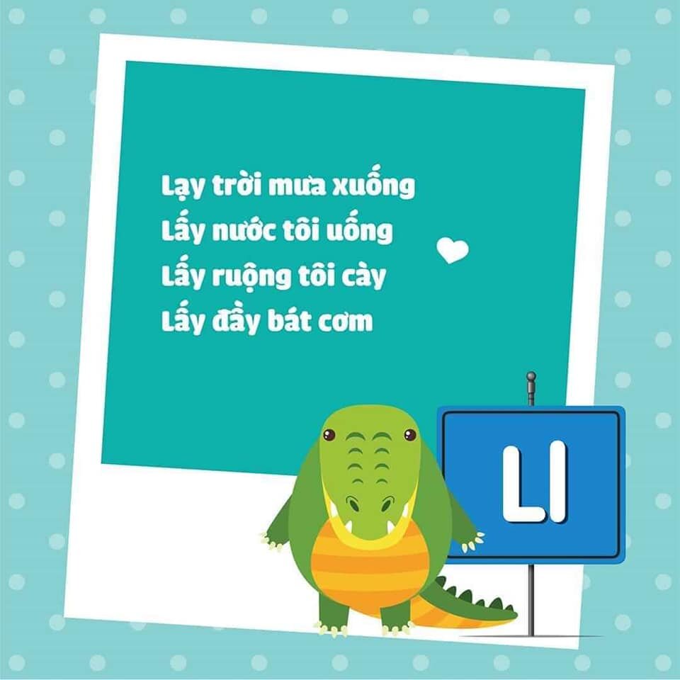 Học chữ cái qua thơ