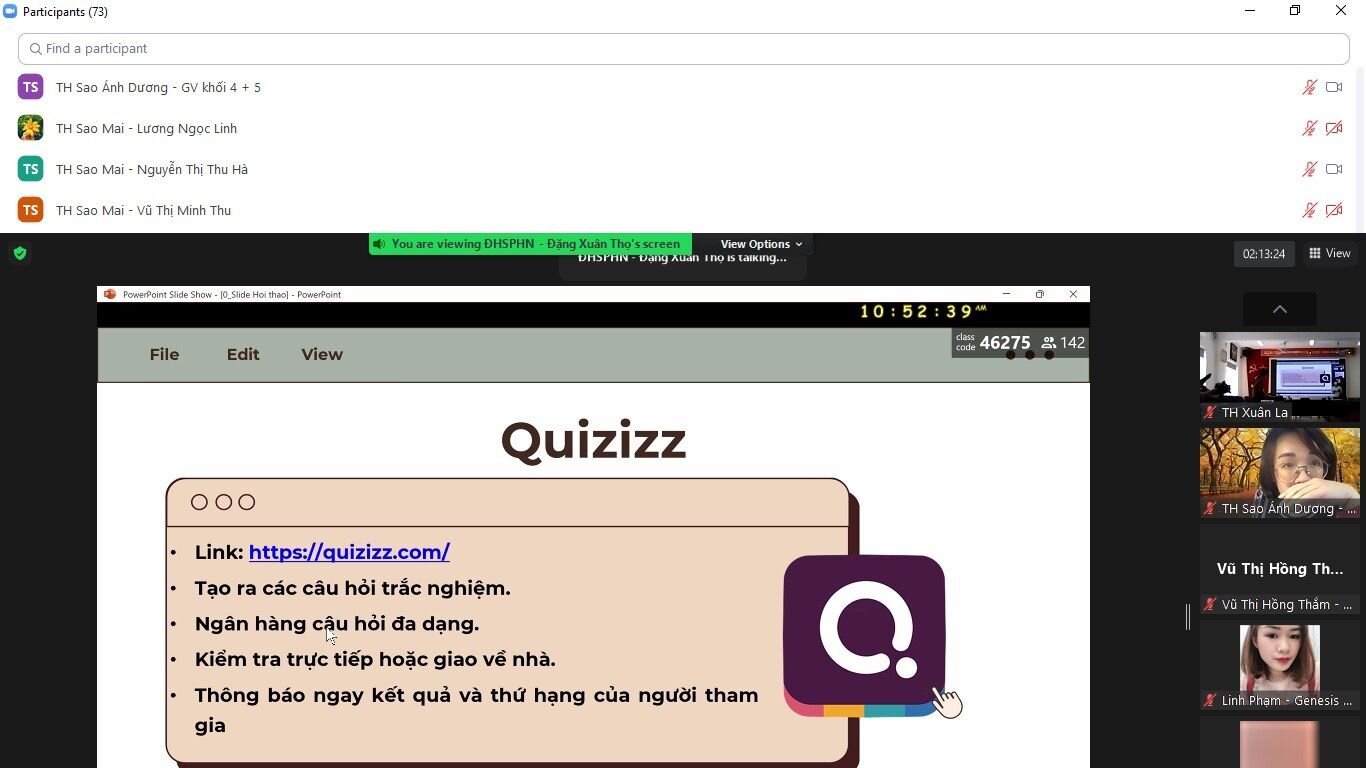 Phòng Giáo dục và Đào tạo quận Tây Hồ tổ chức tập huấn tăng cường kỹ thuật dạy học trực tuyến cho cán bộ quản lý, giáo viên cấp tiểu học.