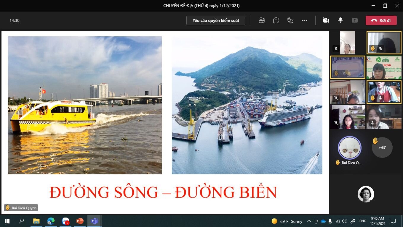 Chuyên đề môn Địa lý cấp Quận