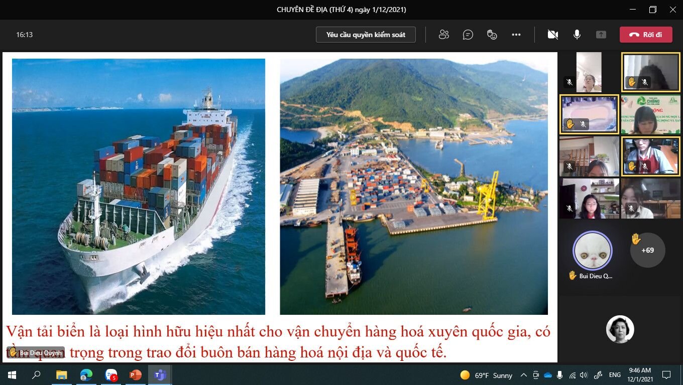 Chuyên đề môn Địa lý cấp Quận