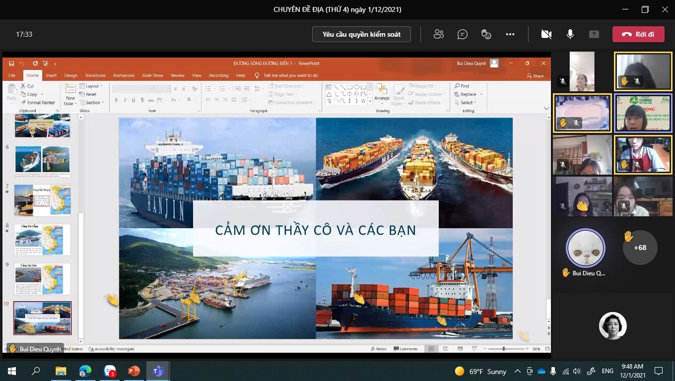 Chuyên đề môn Địa lý cấp Quận