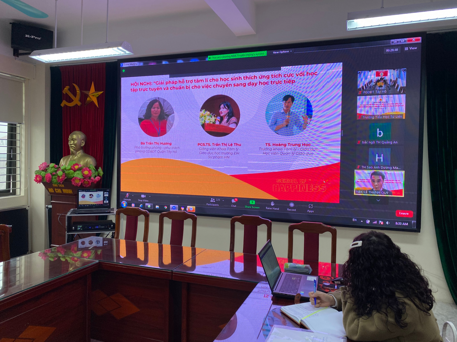 TRƯỜNG TH TỨ LIÊN: THAM GIA TẬP HUẤN 