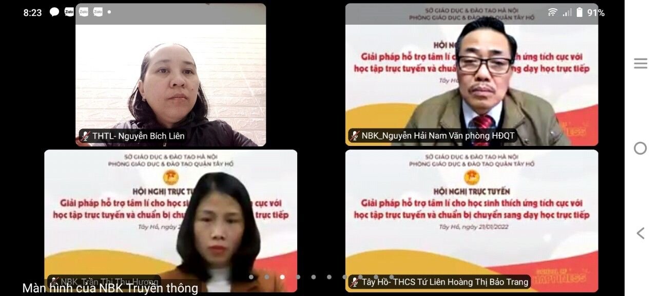 TRƯỜNG TH TỨ LIÊN: THAM GIA TẬP HUẤN 