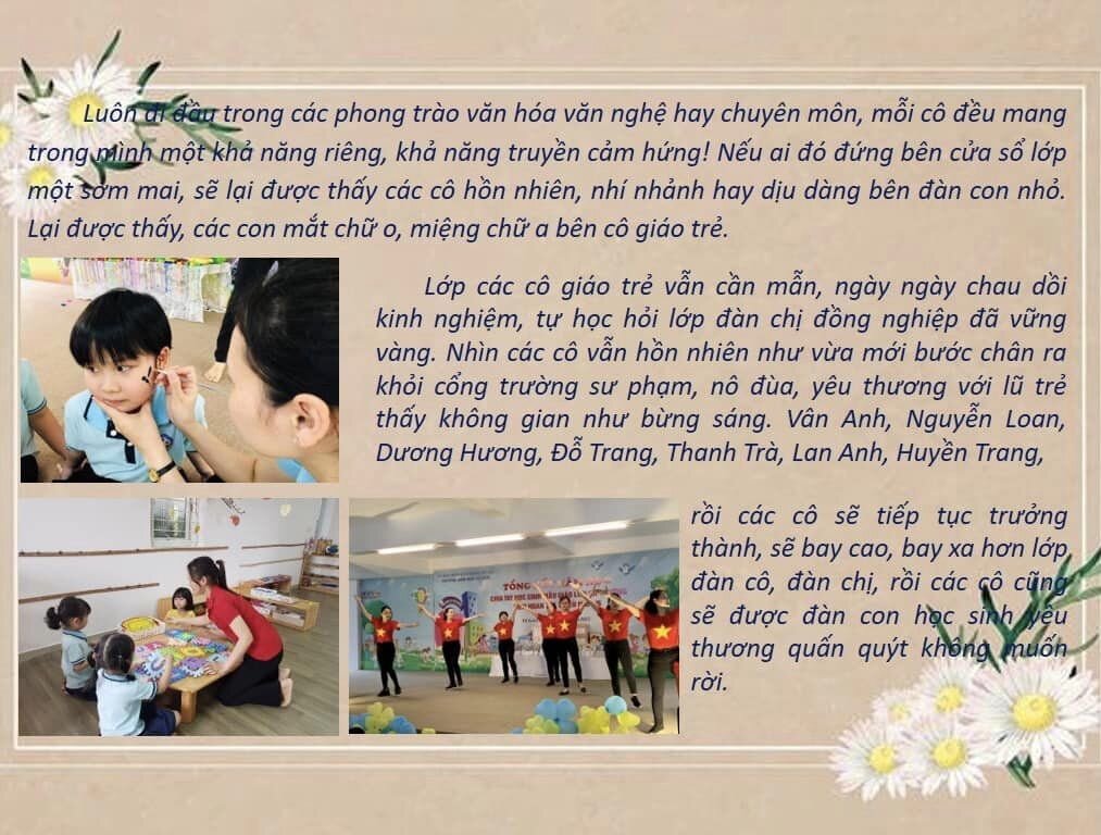 TRƯỜNG MẦM NON TỨ LIÊN PHÁT ĐỘNG PHONG TRÀO VIẾT VỀ GƯƠNG