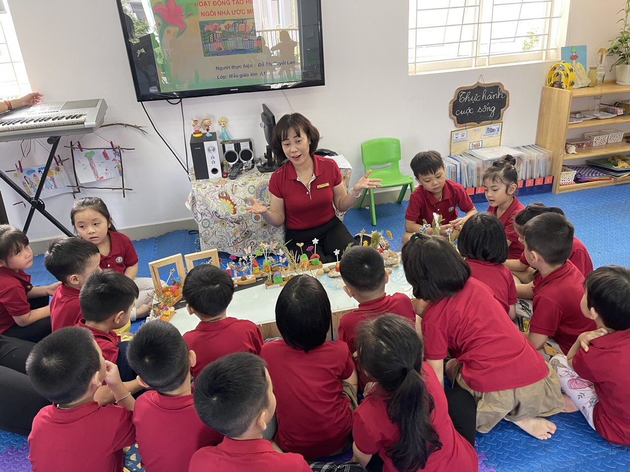 TRƯỜNG MN TỨ LIÊN TỔ CHỨC CHO GIÁO VIÊN KIẾN TẬP CÁC TIẾT ĐẠT GIẢI CAO TRONG HỘI THI GIÁO VIÊN, NHÂN VIÊN GIỎI CẤP TRƯỜNG