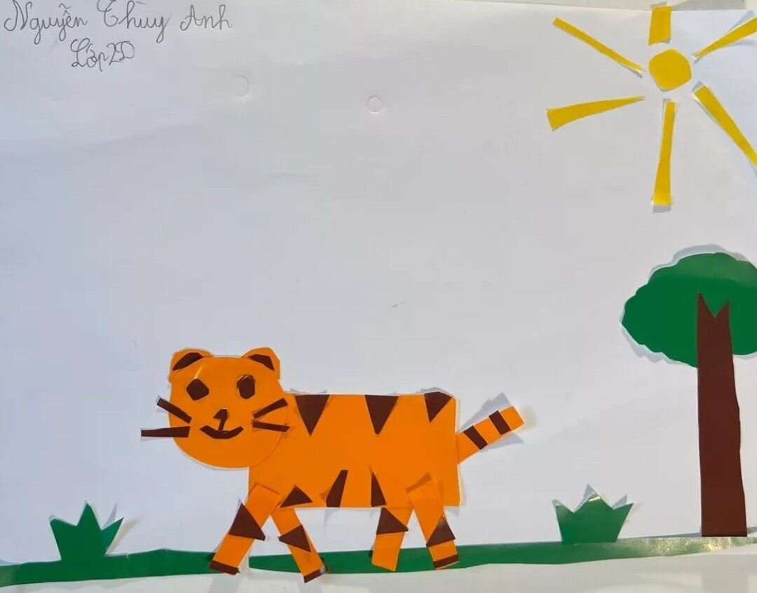 Tiết chuyên đề môn mĩ thuật lớp 2.