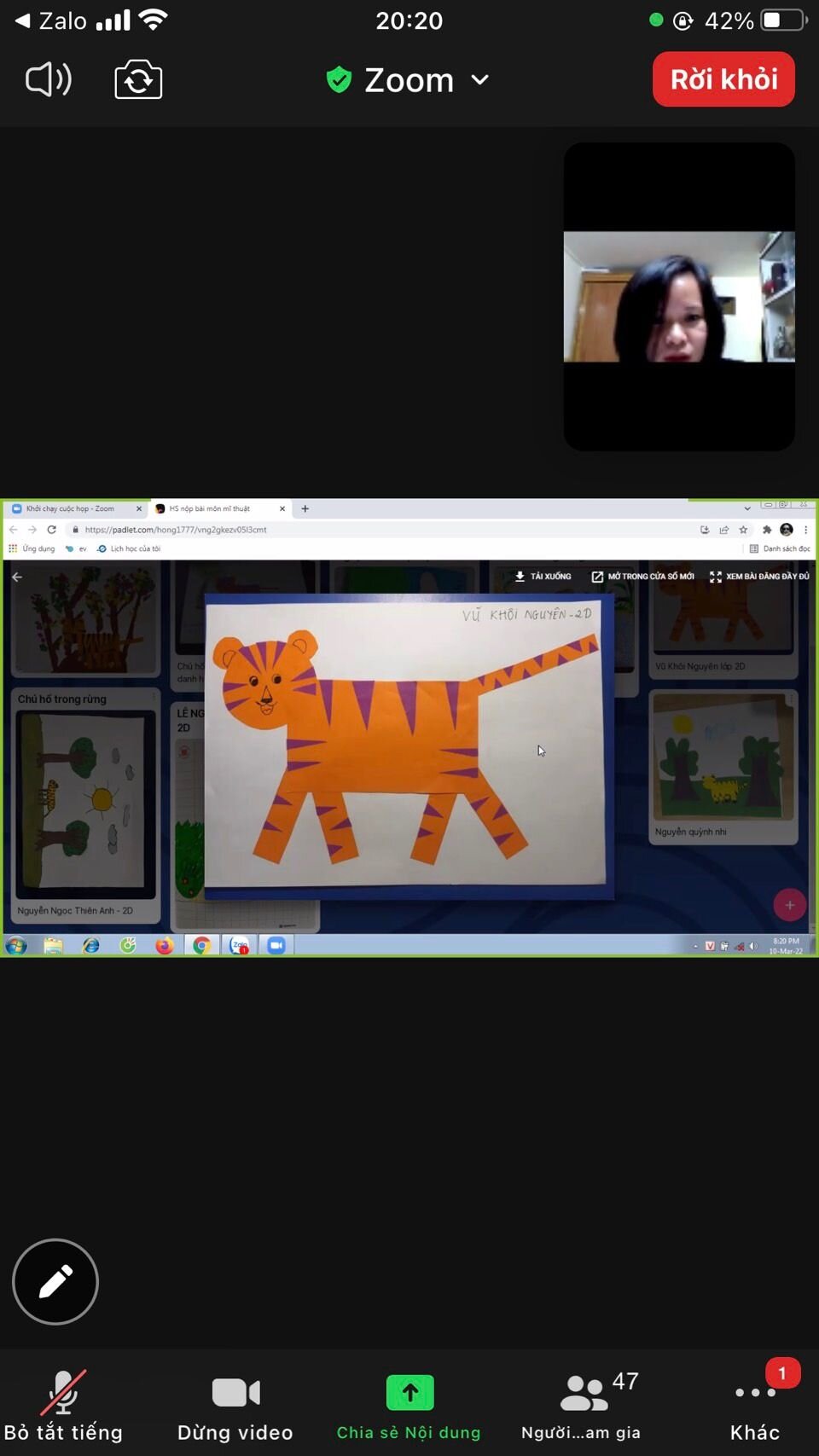 Tiết chuyên đề môn mĩ thuật lớp 2.