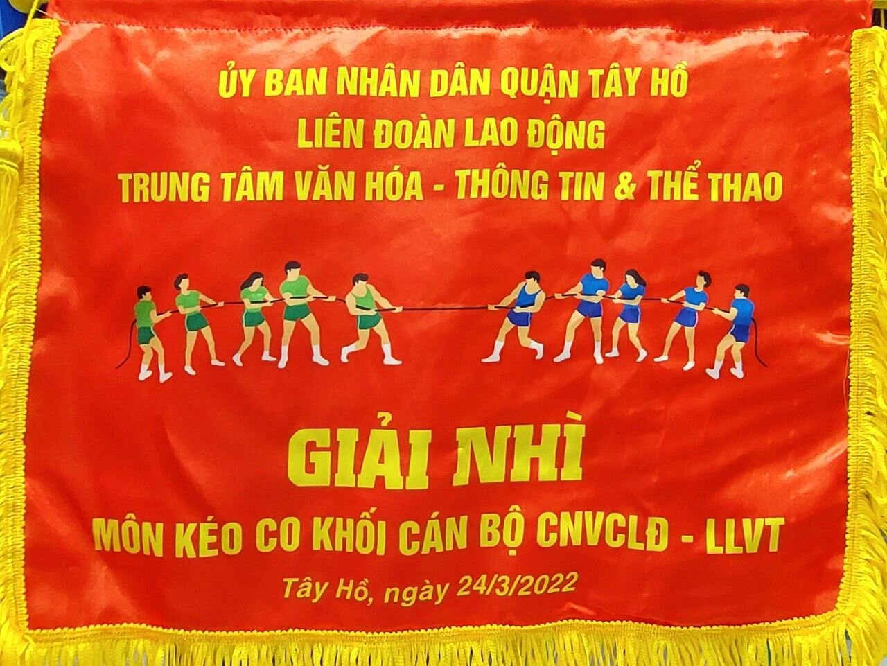 Chúc  mừng Đội tuyển bóng đá và kéo co nam nữ ngành GDĐT Tây Hồ trong Hội khỏe Phù đổng lần thứ VI quận Tây Hô