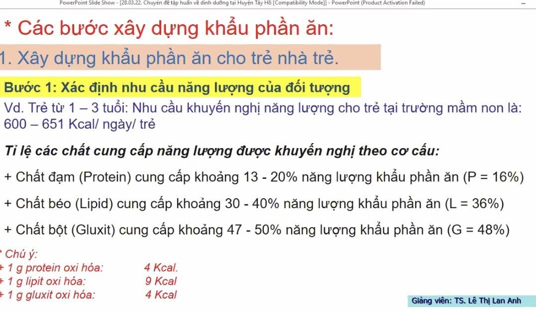 Lớp bồi dưỡng kĩ năng làm việc chuyên nghiệp” cho cán bộ quản lí, nhân viên nuôi dưỡng các trường mầm non