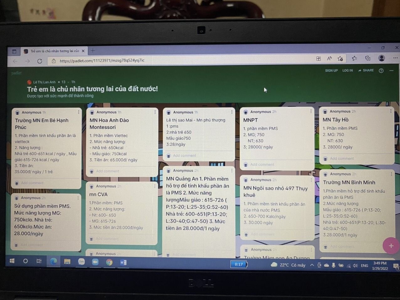 Lớp bồi dưỡng kĩ năng làm việc chuyên nghiệp” cho cán bộ quản lí, nhân viên nuôi dưỡng các trường mầm non