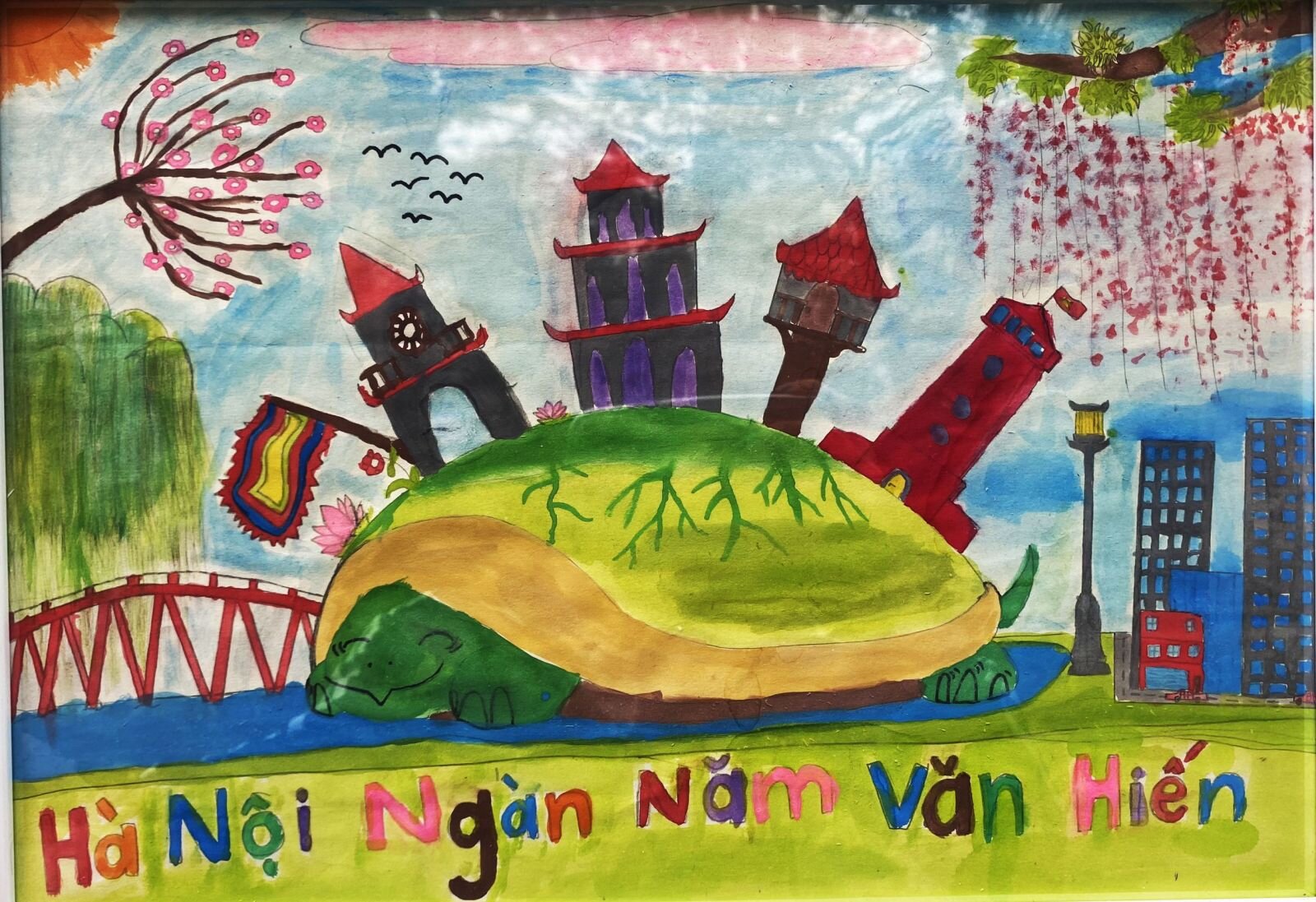 Học sinh Tiểu học Xuân La với cuộc thi vẽ tranh “Hà Nội trong em” do Hội đồng Đội thành phố Hà Nội tổ chức