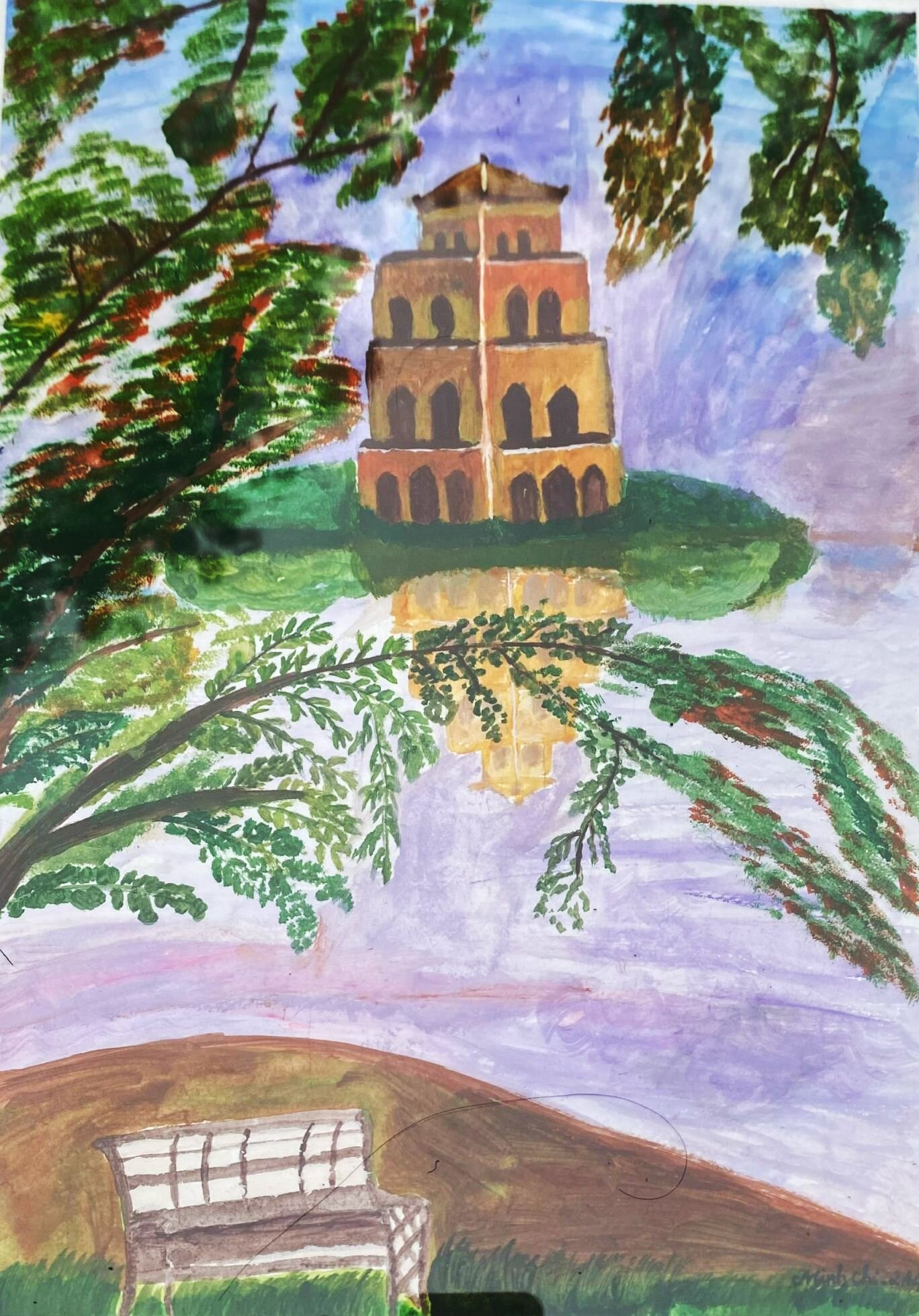 Học sinh Tiểu học Xuân La với cuộc thi vẽ tranh “Hà Nội trong em” do Hội đồng Đội thành phố Hà Nội tổ chức