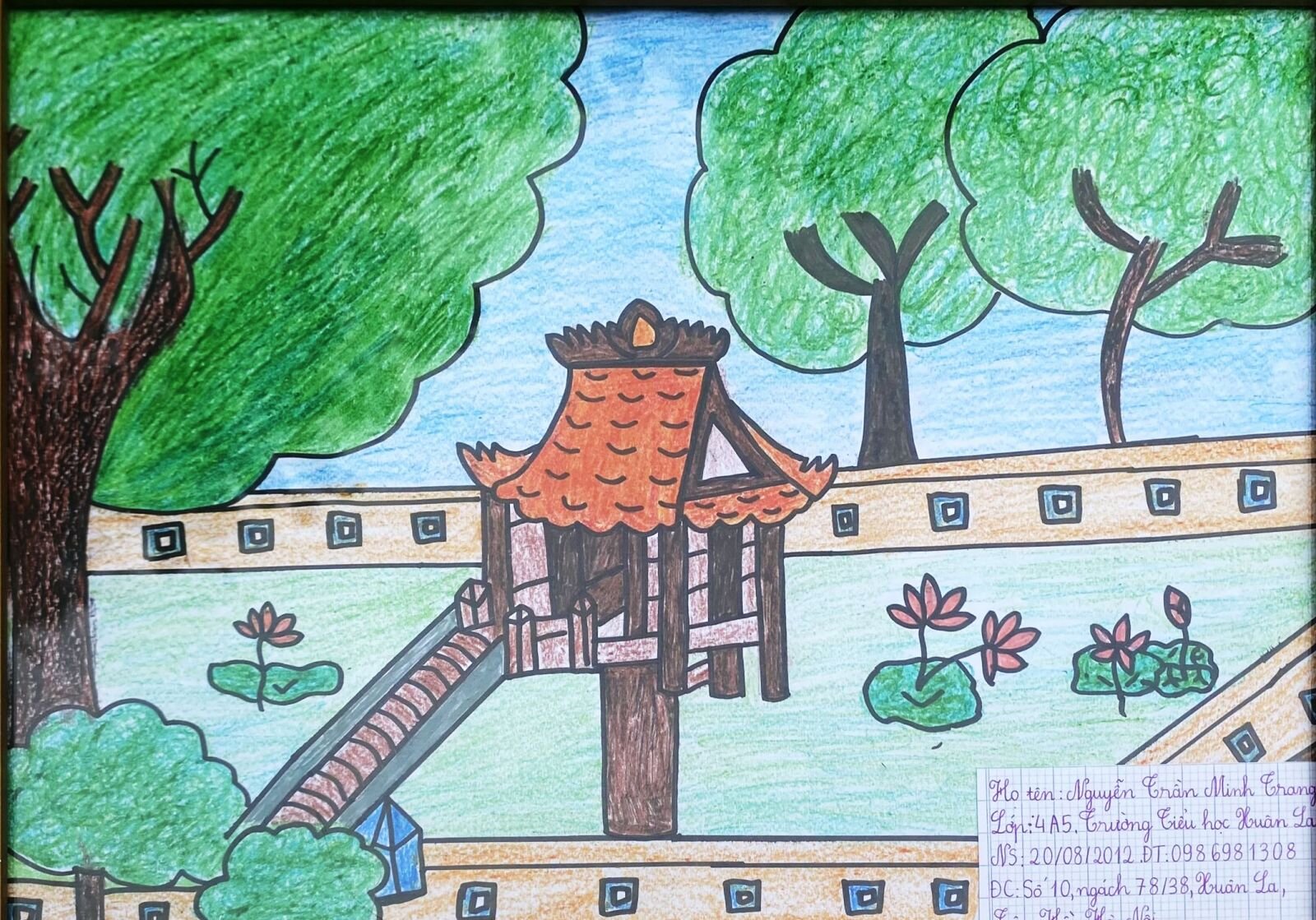 Học sinh Tiểu học Xuân La với cuộc thi vẽ tranh “Hà Nội trong em” do Hội đồng Đội thành phố Hà Nội tổ chức