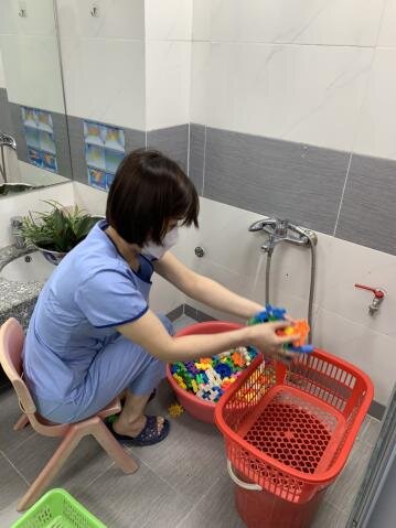 Trường Mầm non Tứ Liên chuẩn bị tốt công tác đón trẻ quay lại trường sau thời gian nghỉ dịch Covid-19