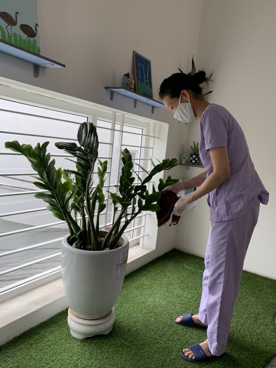 Trường Mầm non Tứ Liên chuẩn bị tốt công tác đón trẻ quay lại trường sau thời gian nghỉ dịch Covid-19