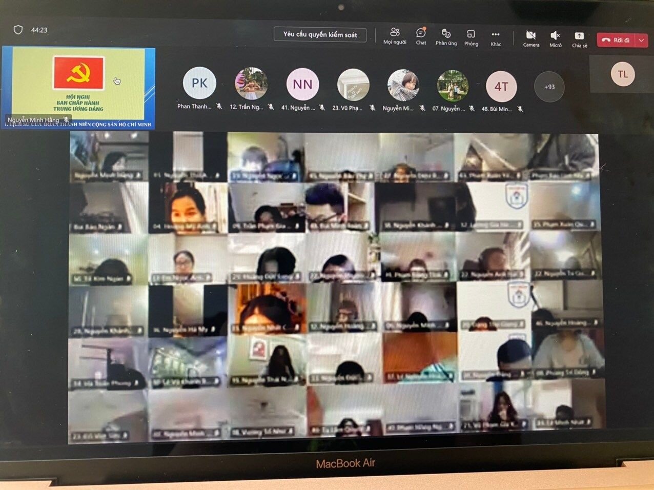 LỚP CẢM TÌNH ĐOÀN NĂM HỌC 2021 - 2022