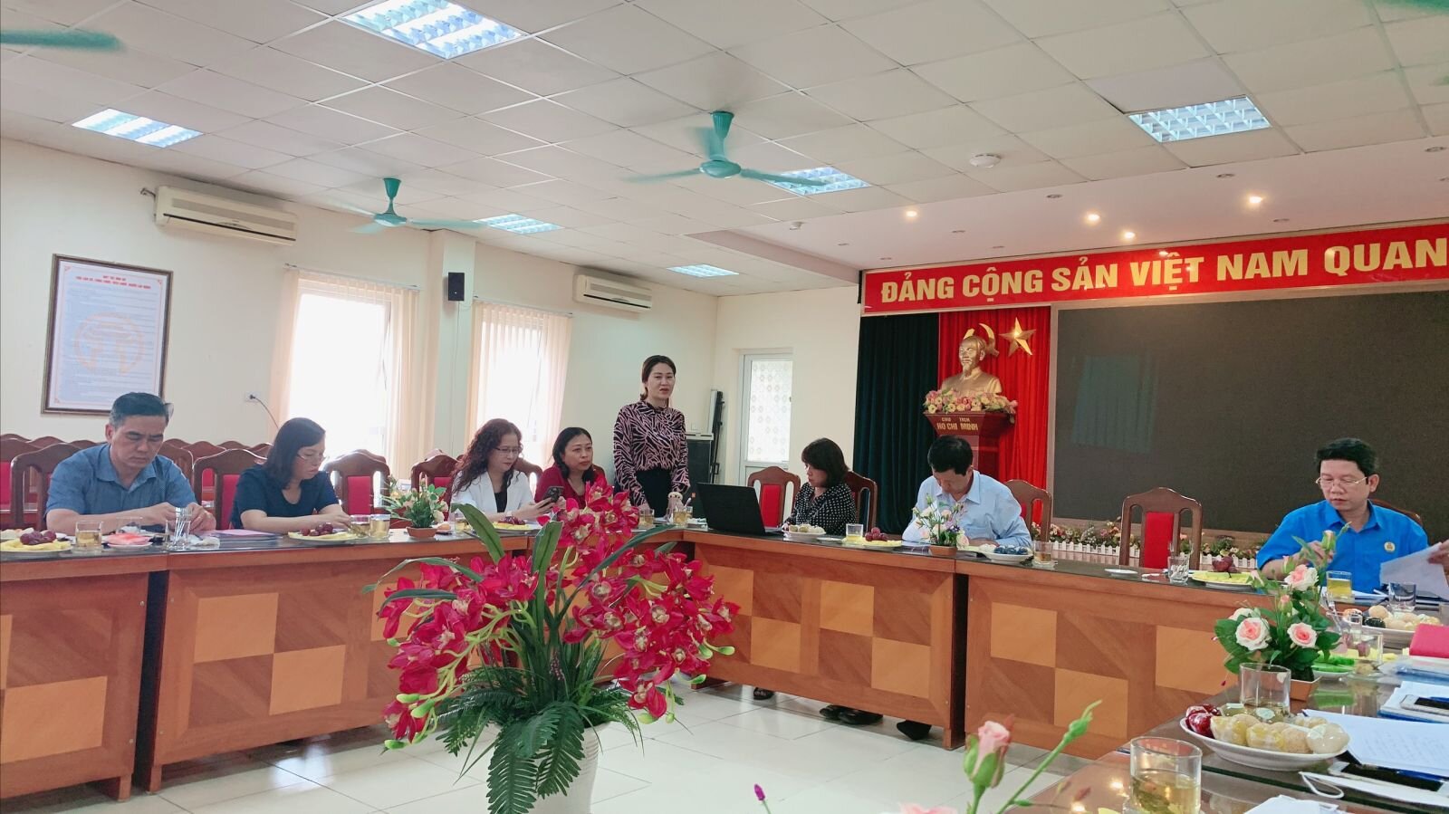 Kiểm tra việc chấp hành Điều lệ Công đoàn và công tác quản lý tài chính Công đoàn năm học 2021- 2022