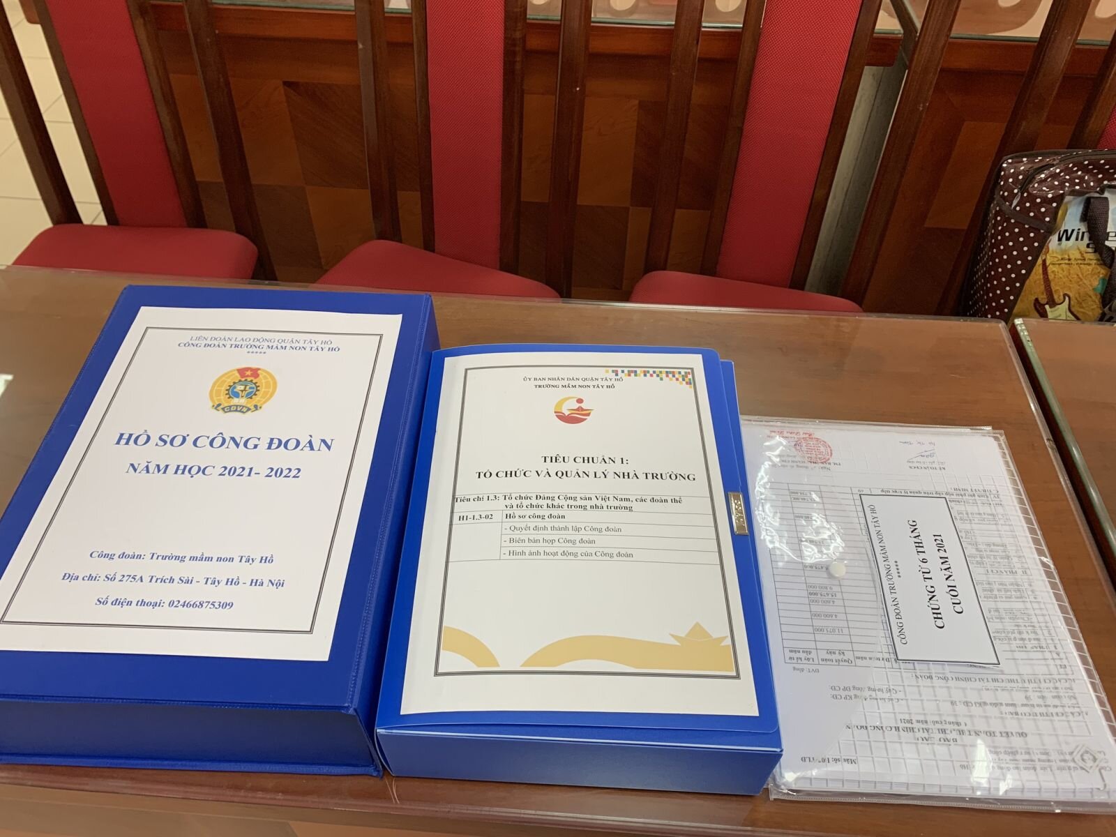 Kiểm tra việc chấp hành Điều lệ Công đoàn và công tác quản lý tài chính Công đoàn năm học 2021- 2022