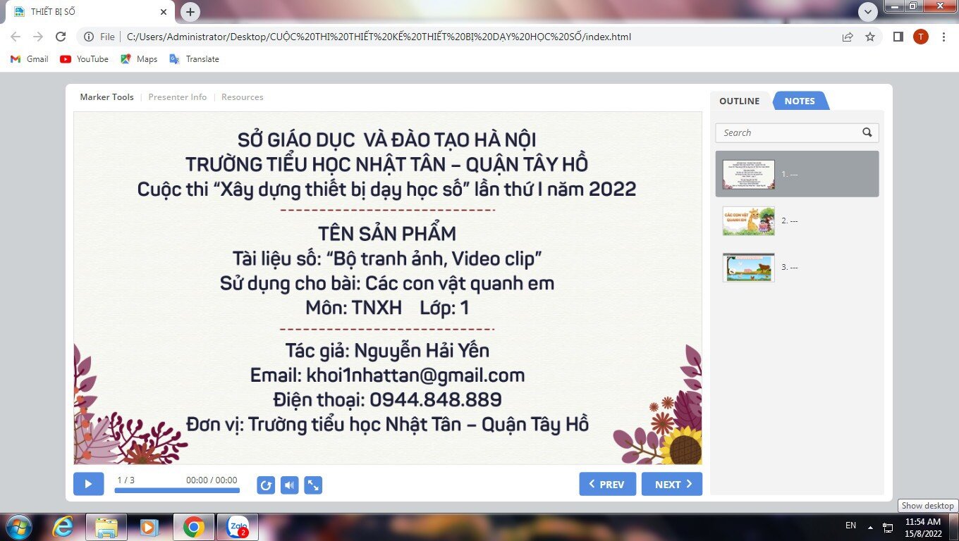Trường Tiểu học Nhật Tân tích cực tham gia cuộc thi “Xây dựng thiết bị dạy học số lần thứ I năm 2022”