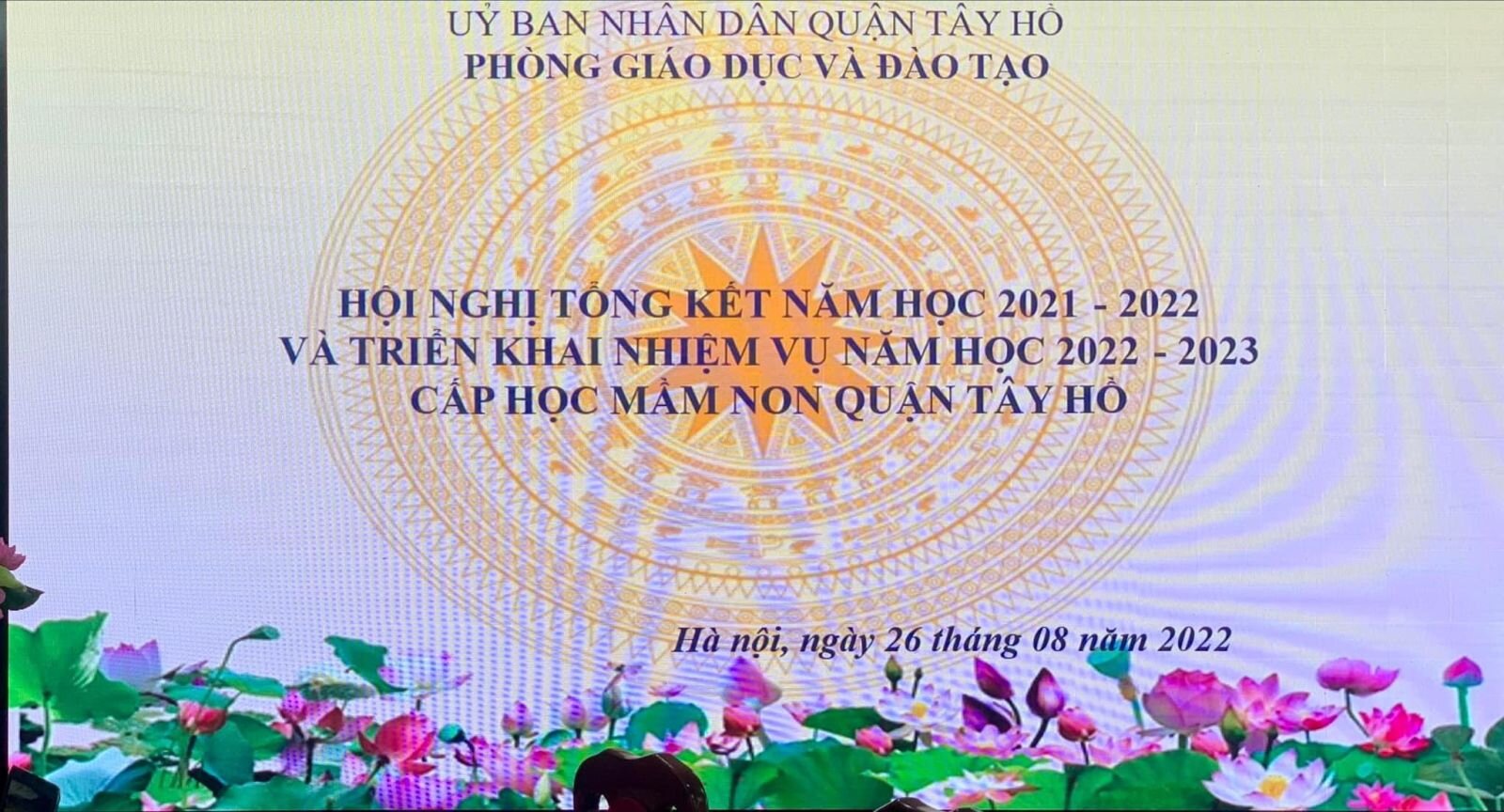 Phòng GDĐT Tây Hồ đã tổ chức Hội nghị Tổng kết năm học 2021-2022 và Triển khai nhiệm vụ năm học 2022-2023 cấp học Mầm non.