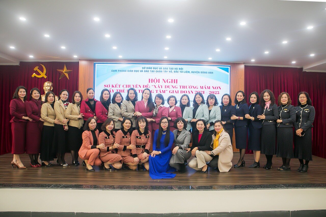 CỤM TRƯỜNG MẦM NON THÀNH PHỐ HÀ NỘI TỔ CHỨC SƠ KẾT 2 NĂM THỰC HIỆN CHUYÊN ĐỀ “XÂY DỰNG TRƯỜNG HỌC LẤY TRẺ LÀM TRUNG TÂM” GIAI ĐOẠN 2021-2025