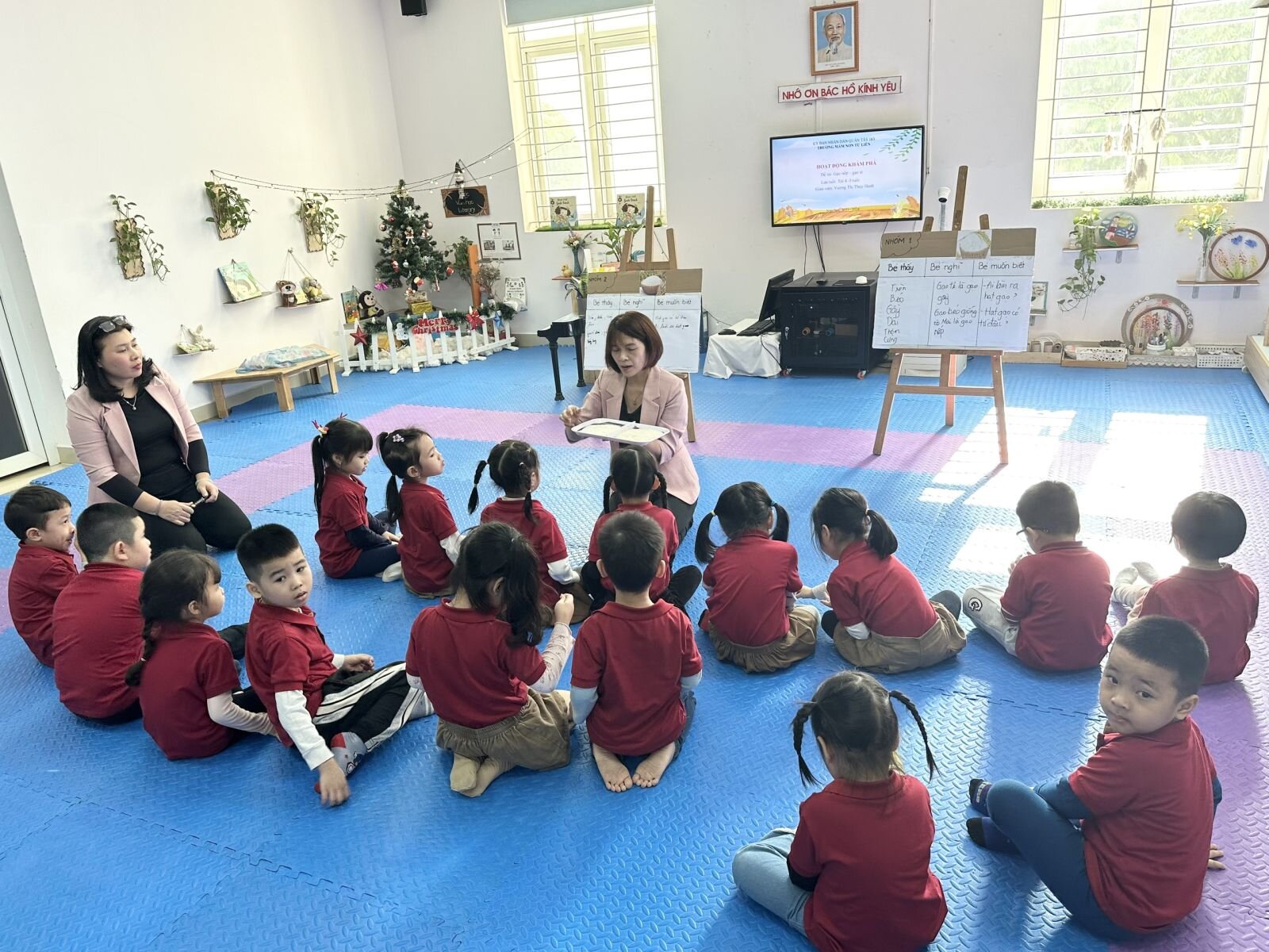 TRƯỜNG MẦM NON TỨ LIÊN TỔ CHỨC CHO GIÁO VIÊN KIẾN TẬP TIẾT ĐẠT GIẢI CAO TRONG HỘI THI GIÁO VIÊN - NHÂN VIÊN GIỎI CẤP TRƯỜNG NĂM HỌC 2023-2024