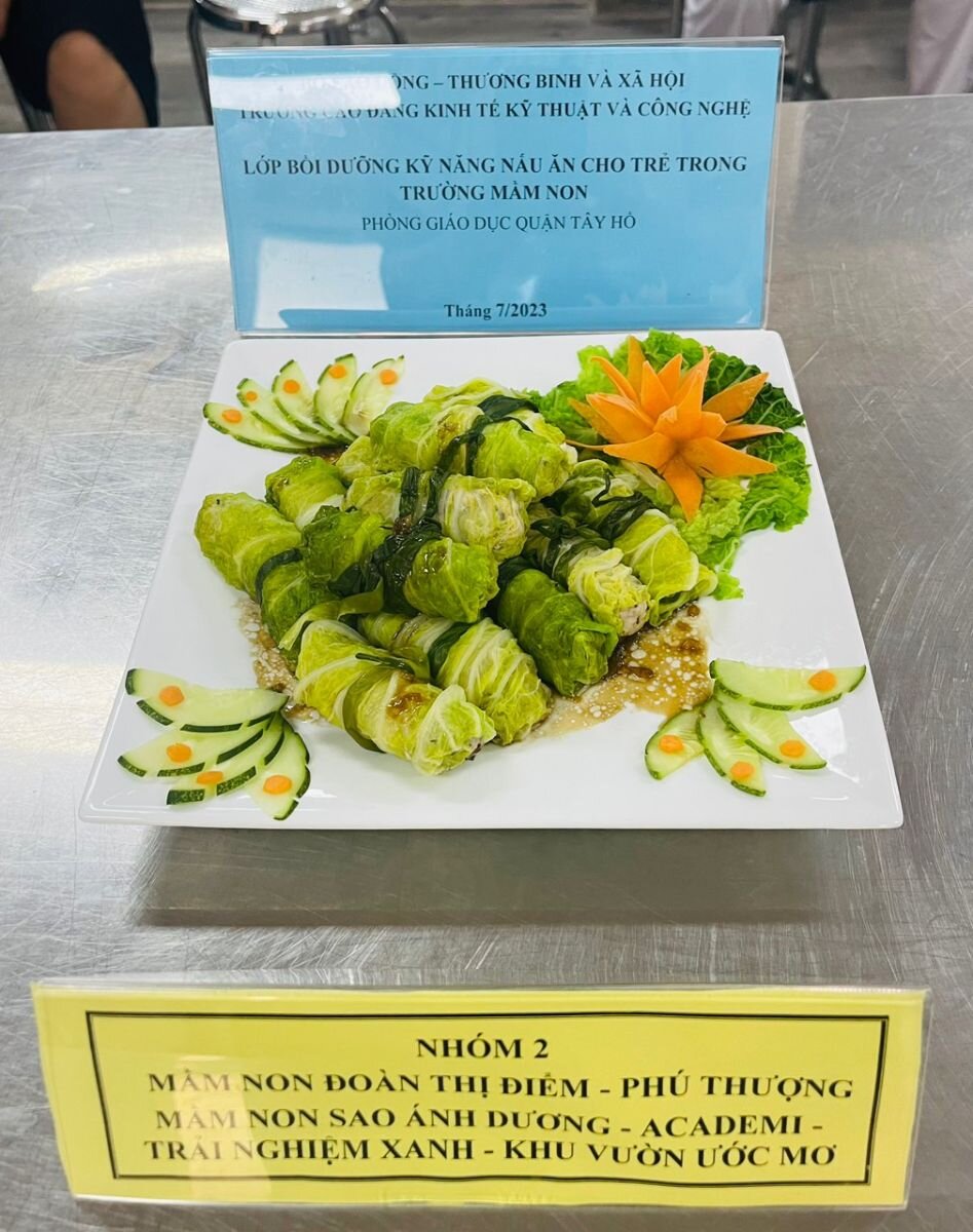 TRƯỜNG MẦM NON AN DƯƠNG THAM GIA LỚP   BỒI DƯỠNG CHUYÊN MÔN HÈ NĂM 2023 CHUYÊN ĐỀ “KỸ NĂNG NẤU ĂN CHUYÊN NGHIỆP TRONG TRƯỜNG MẦM NON”