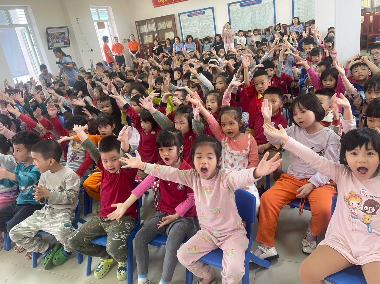 Các bé khối mẫu giáo Lớn đến với hoạt động kĩ năng sống 