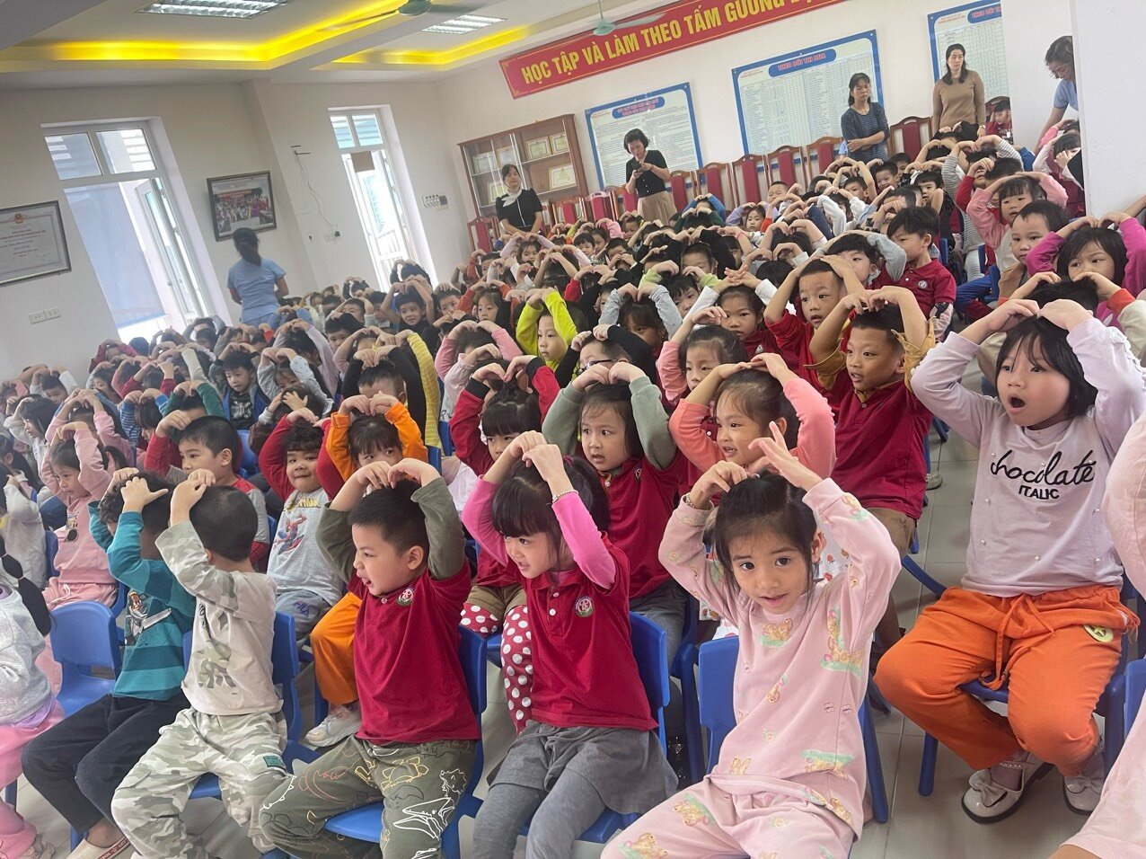 Các bé khối mẫu giáo Lớn đến với hoạt động kĩ năng sống 