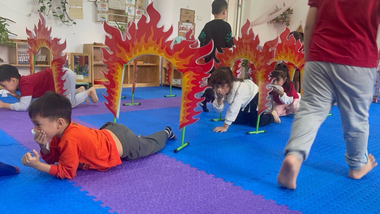 Các bé khối mẫu giáo Lớn đến với hoạt động kĩ năng sống 