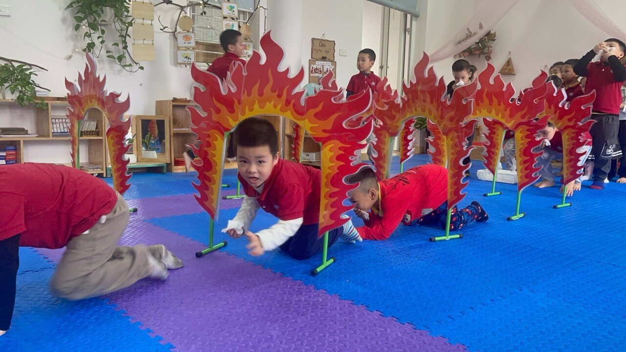 Các bé khối mẫu giáo Lớn đến với hoạt động kĩ năng sống 