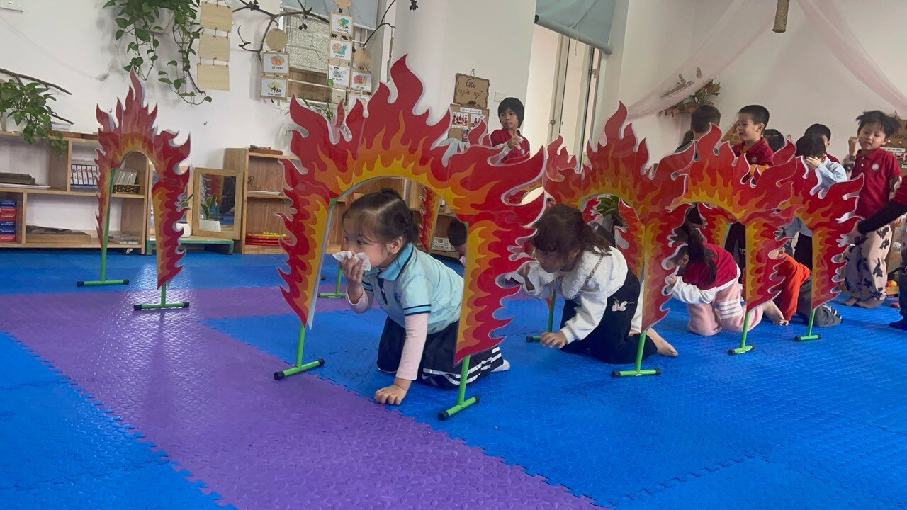 Các bé khối mẫu giáo Lớn đến với hoạt động kĩ năng sống 