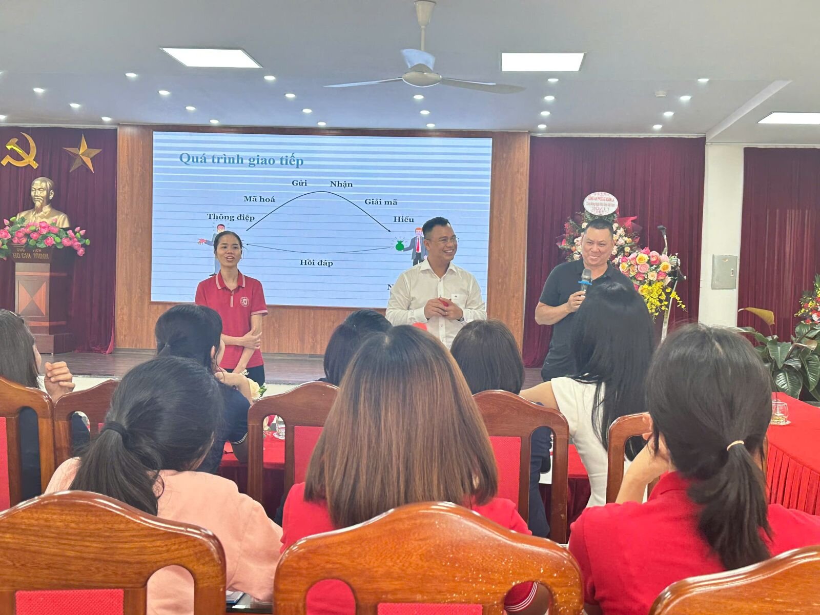 TRƯỜNG MẦM NON TỨ LIÊN PHỐI HỢP VỚI TRƯỜNG MẦM NON XUÂN LA TỔ CHỨC LỚP BỒI DƯỠNG VỀ XÂY DỰNG TRƯỜNG HỌC HẠNH PHÚC- KỸ NĂNG ỨNG XỬ