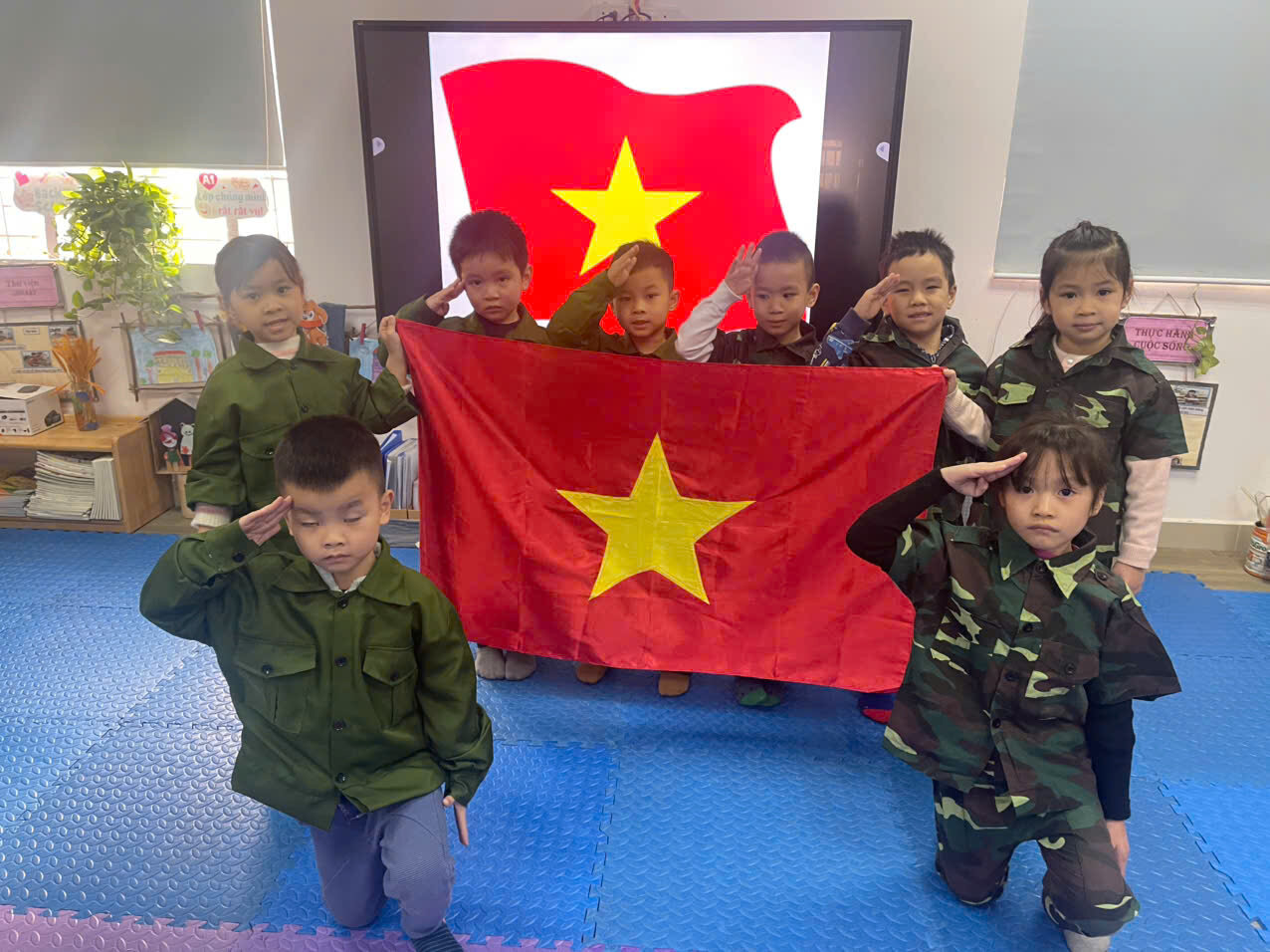 TRƯỜNG MẦM NON TỨ LIÊN PHỐI HỢP VỚI CÔNG TY GOKIDS TỔ CHỨC NGÀY HỘI THỂ THAO CHÀO MỪNG NGÀY THÀNH LẬP QUÂN ĐỘI NHÂN DÂN VIỆT NAM 22/12