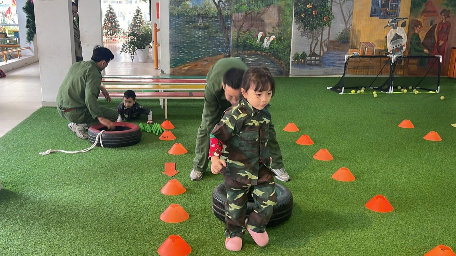 TRƯỜNG MẦM NON TỨ LIÊN PHỐI HỢP VỚI CÔNG TY GOKIDS TỔ CHỨC NGÀY HỘI THỂ THAO CHÀO MỪNG NGÀY THÀNH LẬP QUÂN ĐỘI NHÂN DÂN VIỆT NAM 22/12