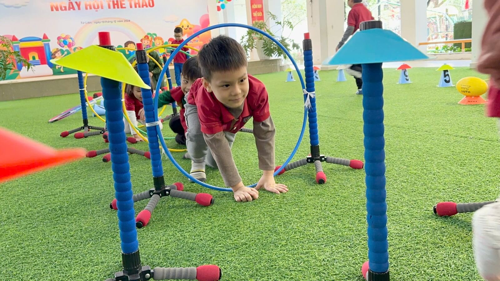 TRƯỜNG MẦM NON TỨ LIÊN PHỐI HỢP VỚI CÔNG TY GOKIDS TỔ CHỨC NGÀY HỘI THỂ THAO CHÀO MỪNG NGÀY THÀNH LẬP QUÂN ĐỘI NHÂN DÂN VIỆT NAM 22/12