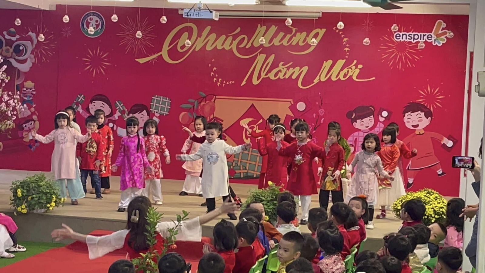 🧧🌸🎊Nhật kí chuỗi sự kiện chúc mừng năm mới 2024, liên hoan các trò chơi dân gian và hoạt động sáng tạo của các bé trường mầm non Tứ Liên❤️