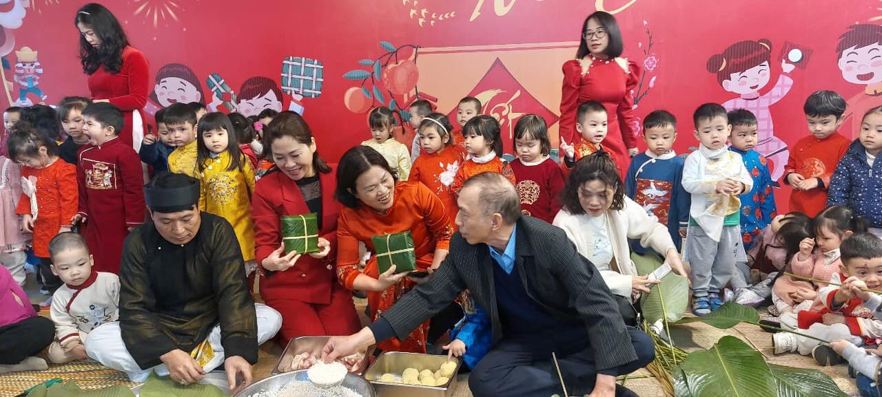 🧧🌸🎊Nhật kí chuỗi sự kiện chúc mừng năm mới 2024, liên hoan các trò chơi dân gian và hoạt động sáng tạo của các bé trường mầm non Tứ Liên❤️