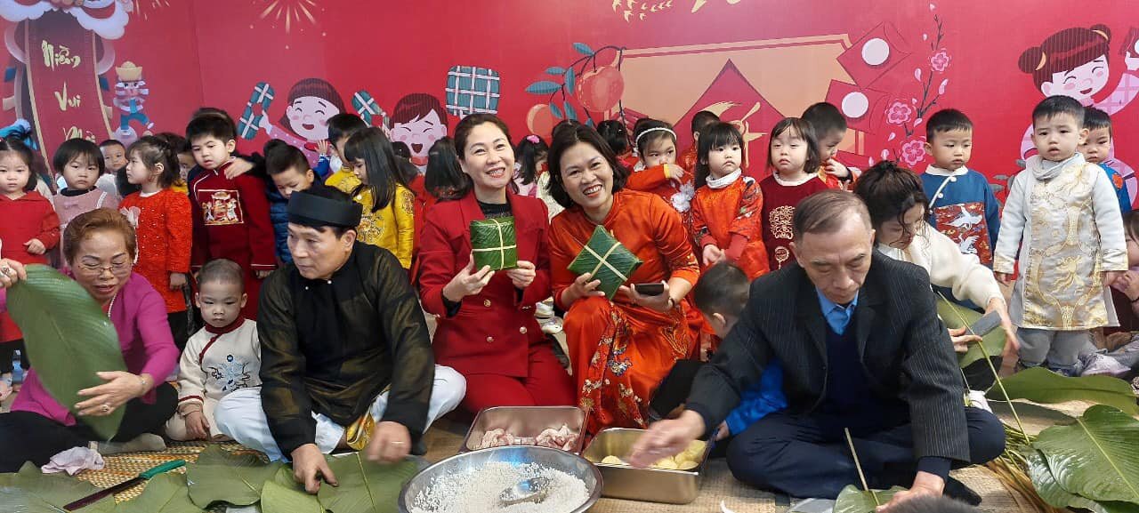 🧧🌸🎊Nhật kí chuỗi sự kiện chúc mừng năm mới 2024, liên hoan các trò chơi dân gian và hoạt động sáng tạo của các bé trường mầm non Tứ Liên❤️