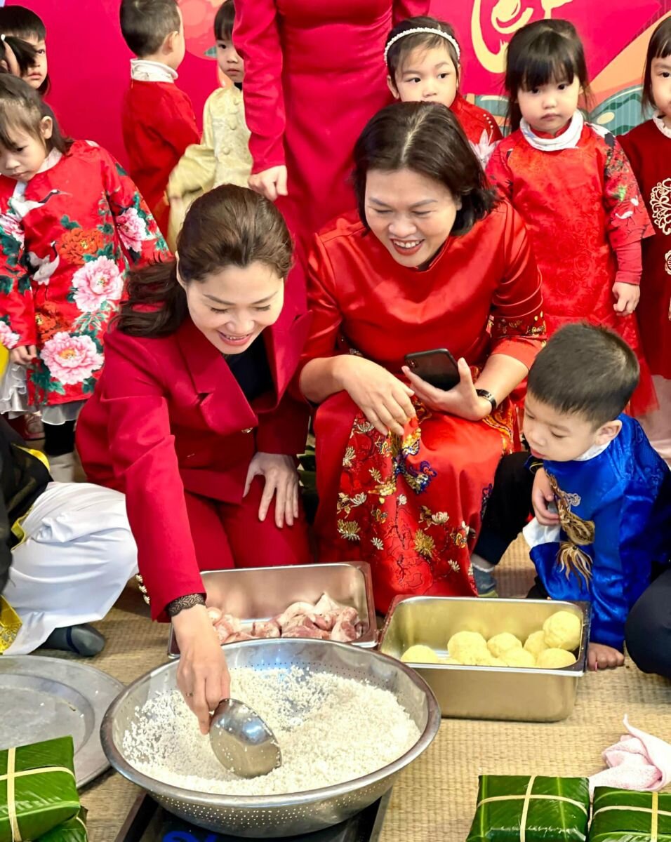 🧧🌸🎊Nhật kí chuỗi sự kiện chúc mừng năm mới 2024, liên hoan các trò chơi dân gian và hoạt động sáng tạo của các bé trường mầm non Tứ Liên❤️