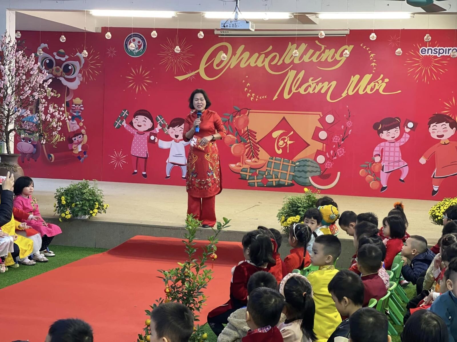 🧧🌸🎊Nhật kí chuỗi sự kiện chúc mừng năm mới 2024, liên hoan các trò chơi dân gian và hoạt động sáng tạo của các bé trường mầm non Tứ Liên❤️