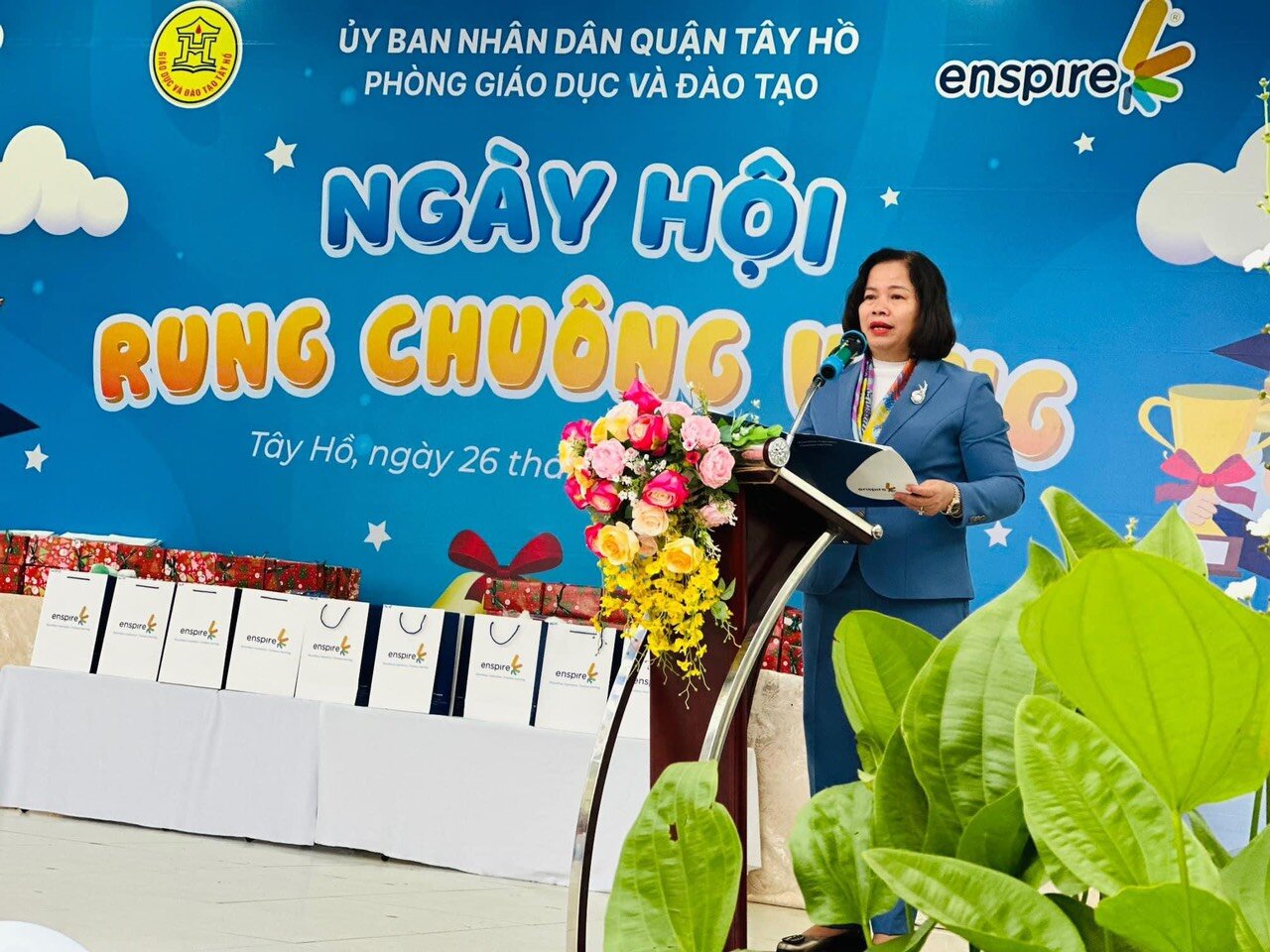 Các bé học sinh trường Mầm non Tứ Liên tham gia Ngày hội 