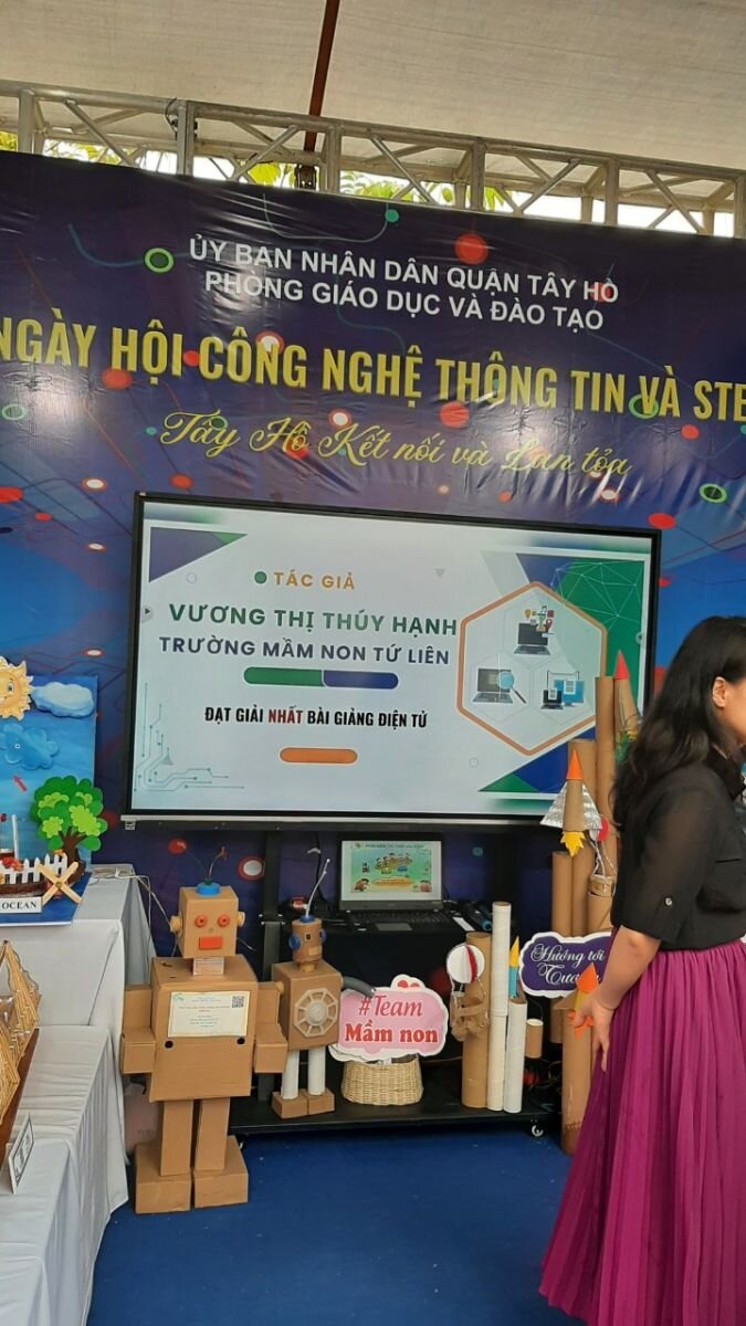Trường mầm non Tứ Liên tham gia ngày hội CNTT và Stem cấp thành phố ngành giáo dục và đào tạo Hà Nội lần thứ VI năm 2024