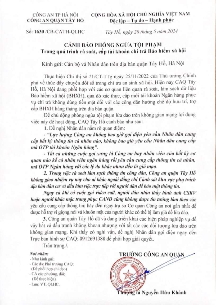 Trường mầm non Quảng An tuyên truyền phổ biến pháp luật về công tác cảnh báo phòng ngừa tội phạm tới toàn thể CBGVNV nhà trường!