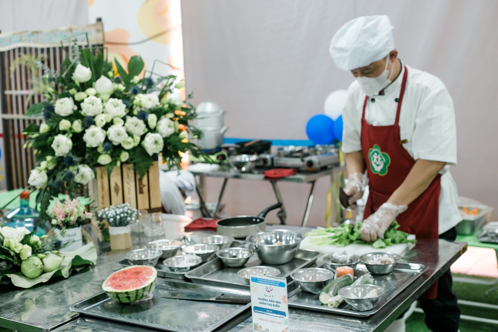 TRƯỜNG MẦM NON ĐOÀN THỊ ĐIỂM THAM GIA HỘI THI “NHÂN VIÊN NUÔI DƯỠNG GIỎI” CẤP HỌC MẦM NON QUẬN TÂY HỒ NĂM HỌC 2024- 2025