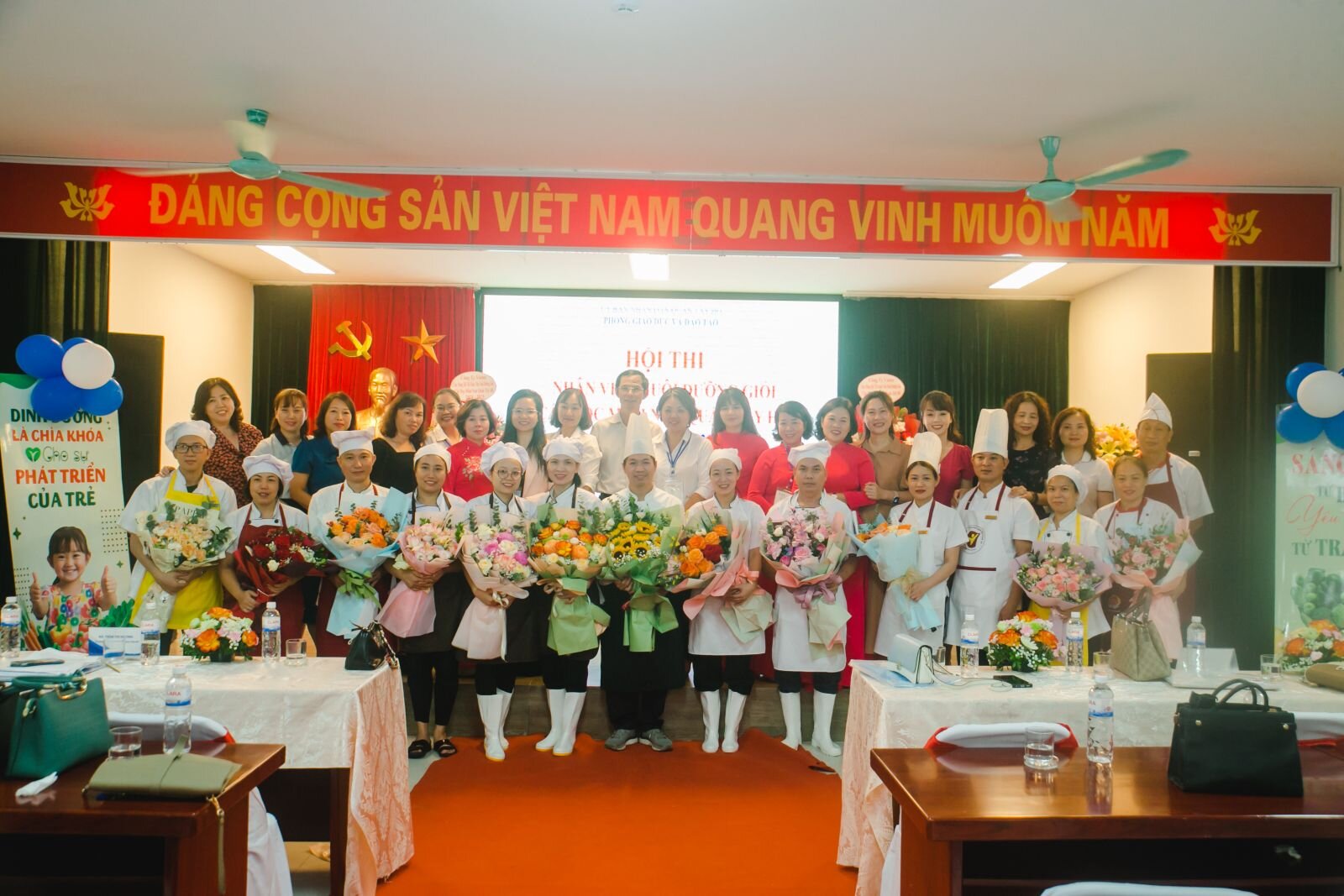 TRƯỜNG MẦM NON ĐOÀN THỊ ĐIỂM THAM GIA HỘI THI “NHÂN VIÊN NUÔI DƯỠNG GIỎI” CẤP HỌC MẦM NON QUẬN TÂY HỒ NĂM HỌC 2024- 2025