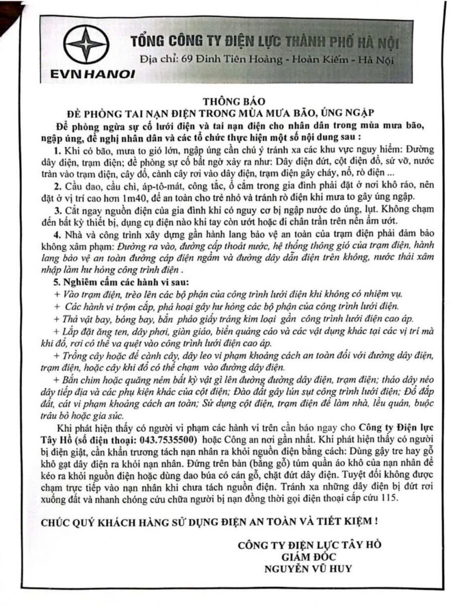 KỸ NĂNG ỨNG PHÓ BỚI BÃO YAGI